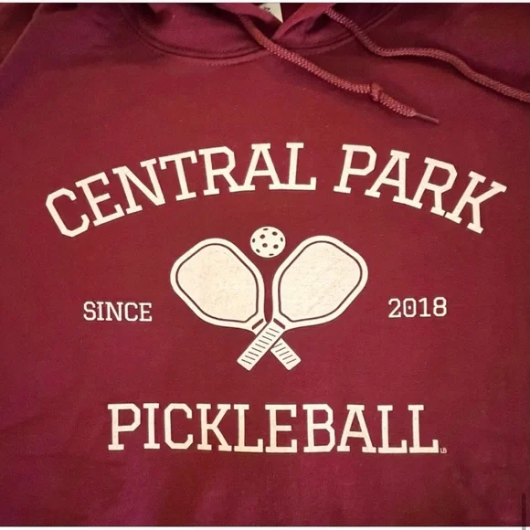 NWOT-CENTRAL PARK PICKLEBALL 
Athlete Design Unisex Hooded Sweatshirt - Picture 5 of 9